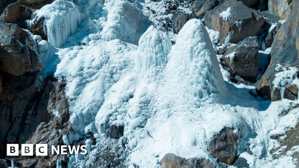 The artificial ice pyramids saving India's mountain villages