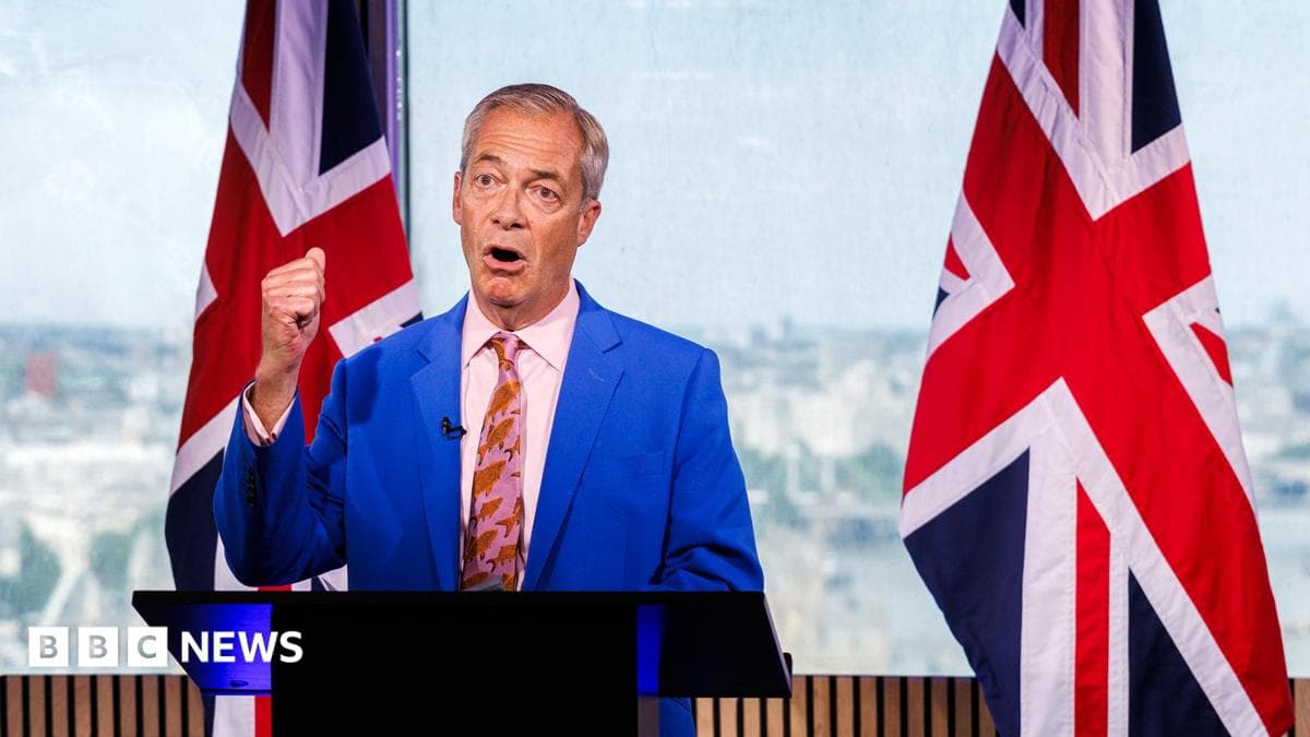Chris Mason: Farage attempts to seize back the agenda after finance row