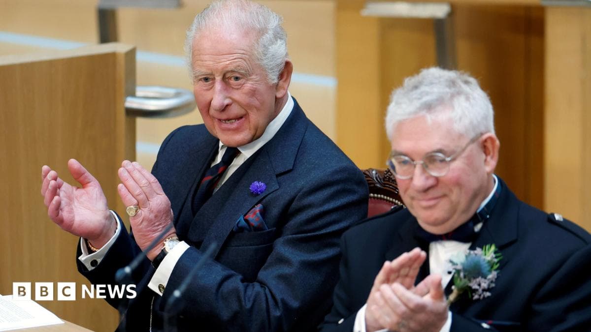 King urges MSPs to help build a 'fair and prosperous society'